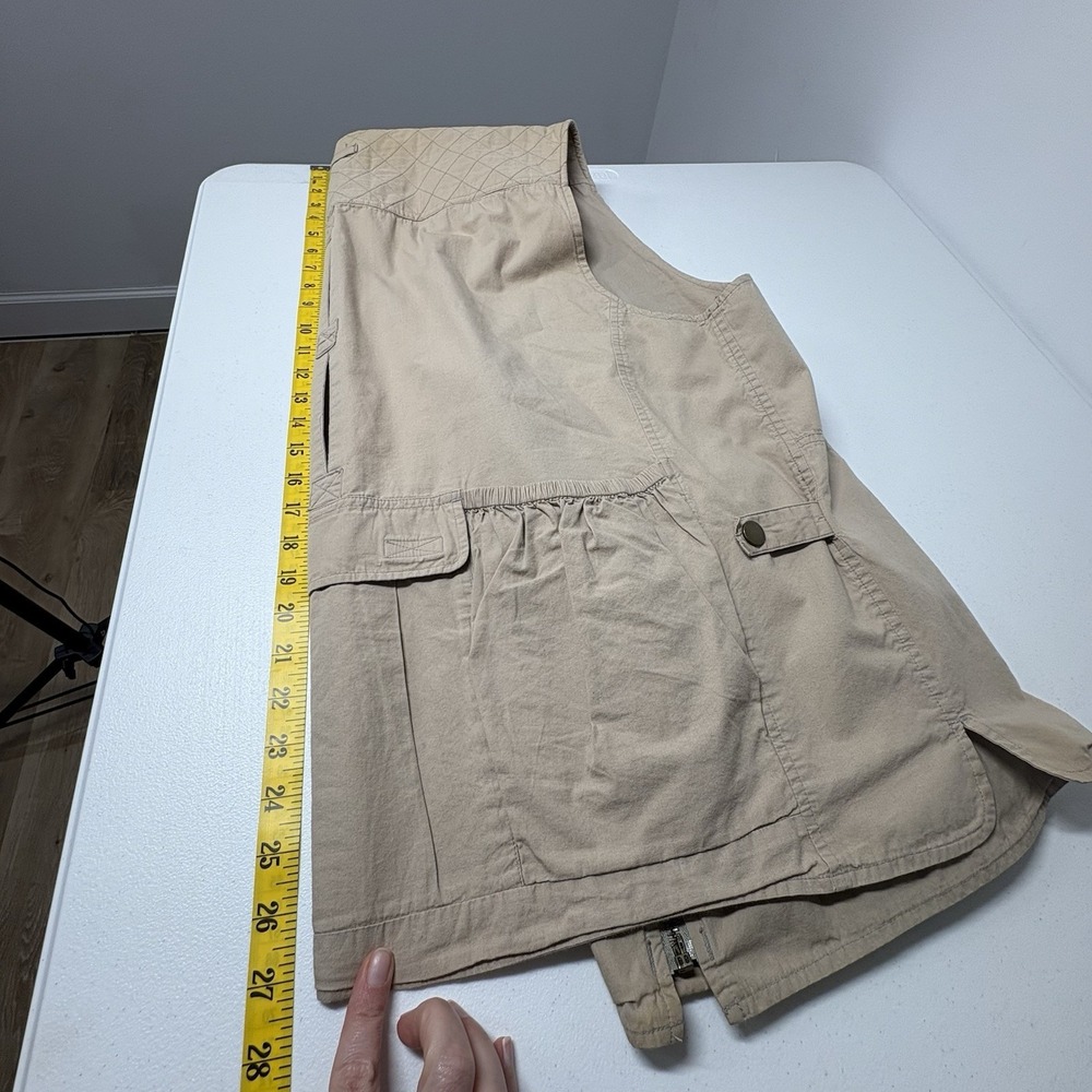 VTG Royal Robbins Mens Outdoor Utility Vest Size XL Khaki Fishing Hunting Field - Picture 11 of 13